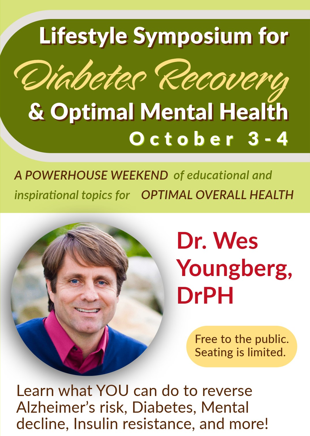 Lifestyle Symposium for Diabetes Recovery & Optimal Mental Health