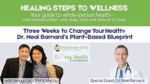 Three Weeks to Change Your Health: Dr. Neal Barnard’s Plant-Based Blueprint on Healing Steps to Wellness with Mei & Dr J